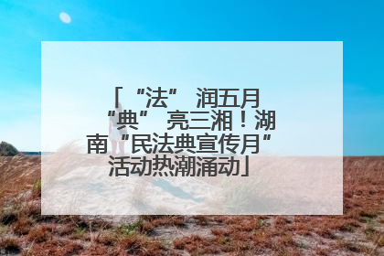 “法” 润五月 “典” 亮三湘！湖南“民法典宣传月”活动热潮涌动