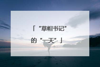 “草帽书记”的“一天”