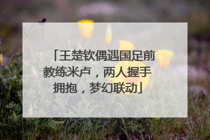 王楚钦偶遇国足前教练米卢，两人握手拥抱，梦幻联动