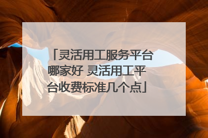 灵活用工服务平台哪家好 灵活用工平台收费标准几个点
