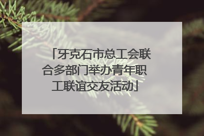 牙克石市总工会联合多部门举办青年职工联谊交友活动