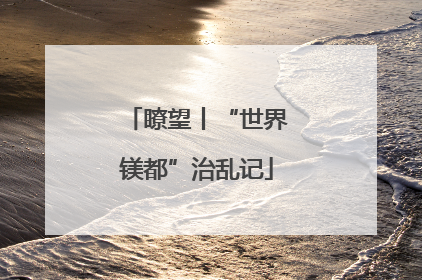 瞭望丨“世界镁都”治乱记
