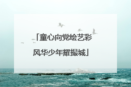 童心向党绘艺彩 风华少年耀撮城
