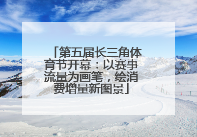 第五届长三角体育节开幕：以赛事流量为画笔，绘消费增量新图景