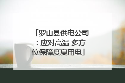 罗山县供电公司：应对高温 多方位保障度夏用电