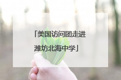 美国访问团走进潍坊北海中学