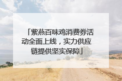 紫燕百味鸡消费券活动全面上线，实力供应链提供坚实保障