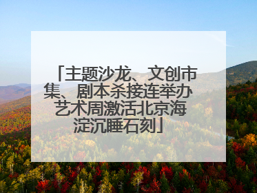 主题沙龙、文创市集、剧本杀接连举办 艺术周激活北京海淀沉睡石刻