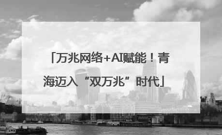 万兆网络+AI赋能！青海迈入“双万兆”时代