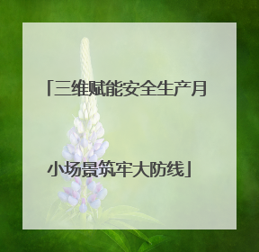 三维赋能安全生产月 小场景筑牢大防线