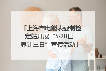 上海市电能表强制检定站开展“5·20世界计量日”宣传活动