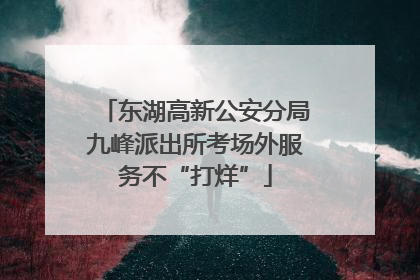 东湖高新公安分局九峰派出所考场外服务不“打烊”