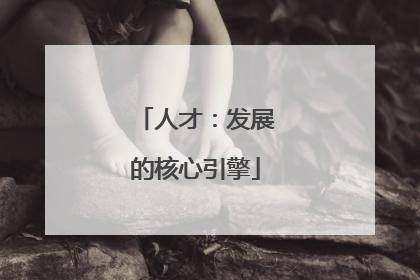 人才：发展的核心引擎