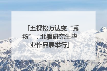 五棵松万达变“秀场”，北服研究生毕业作品展举行