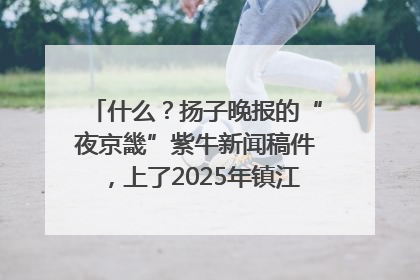 什么？扬子晚报的“夜京畿”紫牛新闻稿件，上了2025年镇江中考模拟卷！