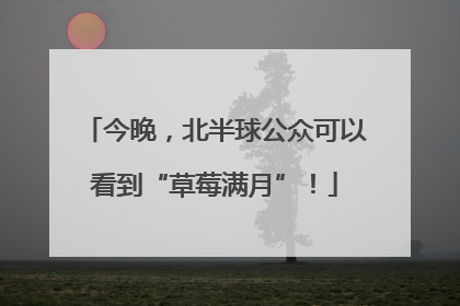 今晚，北半球公众可以看到“草莓满月”！