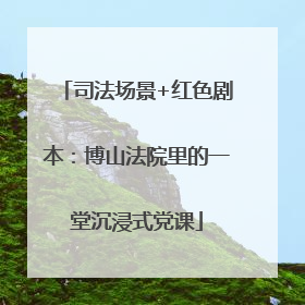 司法场景+红色剧本：博山法院里的一堂沉浸式党课