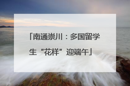 南通崇川：多国留学生“花样”迎端午