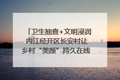 卫生抽查+文明浸润 内江经开区长安村让乡村“美颜”持久在线｜万千气象看四川