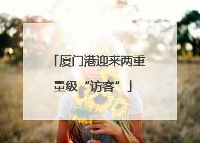 厦门港迎来两重量级“访客”