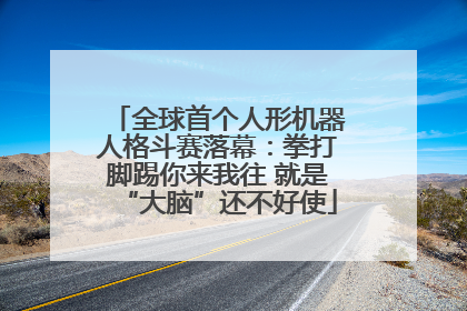 全球首个人形机器人格斗赛落幕：拳打脚踢你来我往 就是“大脑”还不好使