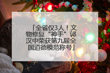 全省仅3人！文物修复“神手”郭汉中荣获第九届全国道德模范称号