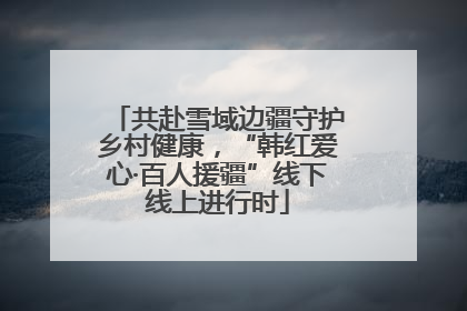 共赴雪域边疆守护乡村健康，“韩红爱心·百人援疆”线下线上进行时