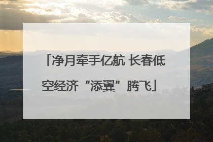 净月牵手亿航 长春低空经济“添翼”腾飞