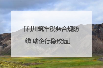 利川筑牢税务合规防线 助企行稳致远