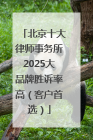 北京十大律师事务所2025大品牌胜诉率高（客户首选）