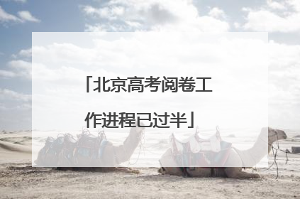 北京高考阅卷工作进程已过半