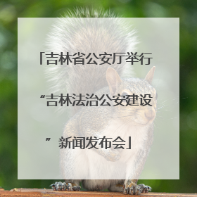 吉林省公安厅举行“吉林法治公安建设”新闻发布会