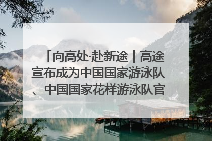 向高处·赴新途｜高途宣布成为中国国家游泳队、中国国家花样游泳队官方学习合作伙伴