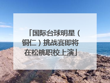 国际台球明星（铜仁）挑战赛即将在松桃职校上演