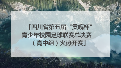 四川省第五届“贡嘎杯”青少年校园足球联赛总决赛（高中组）火热开赛