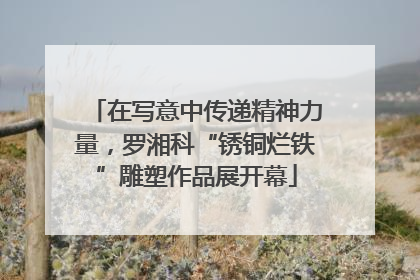在写意中传递精神力量，罗湘科“锈铜烂铁”雕塑作品展开幕