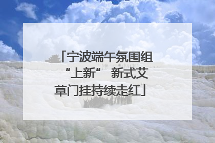 宁波端午氛围组“上新” 新式艾草门挂持续走红