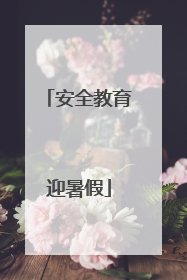 安全教育迎暑假