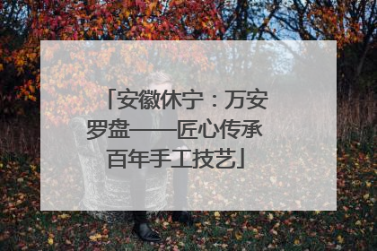 安徽休宁：万安罗盘——匠心传承百年手工技艺