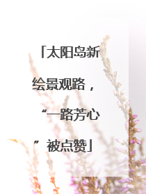太阳岛新绘景观路，“一路芳心”被点赞