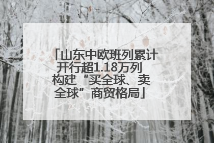 山东中欧班列累计开行超1.18万列 构建“买全球、卖全球”商贸格局