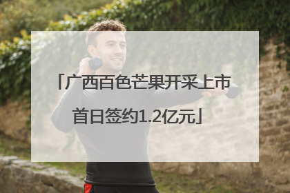 广西百色芒果开采上市 首日签约1.2亿元