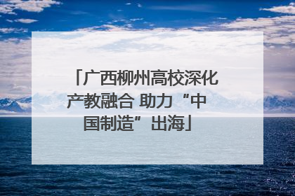 广西柳州高校深化产教融合 助力“中国制造”出海