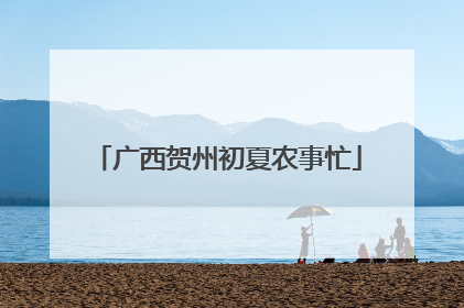 广西贺州初夏农事忙