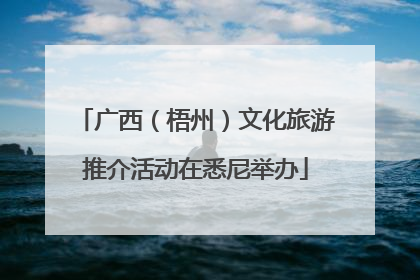 广西（梧州）文化旅游推介活动在悉尼举办