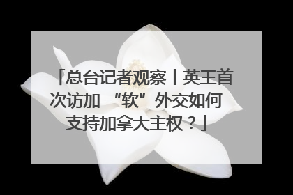 总台记者观察丨英王首次访加 “软”外交如何支持加拿大主权？