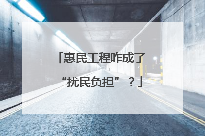 惠民工程咋成了“扰民负担”？