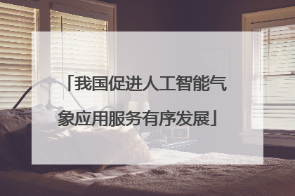 我国促进人工智能气象应用服务有序发展