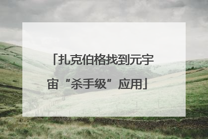 扎克伯格找到元宇宙“杀手级”应用