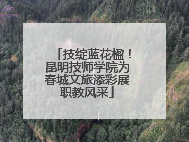 技绽蓝花楹！昆明技师学院为春城文旅添彩展职教风采